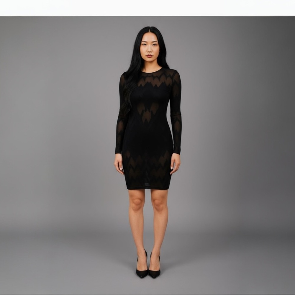 NWT Wolford Sheer W Patterned Dress